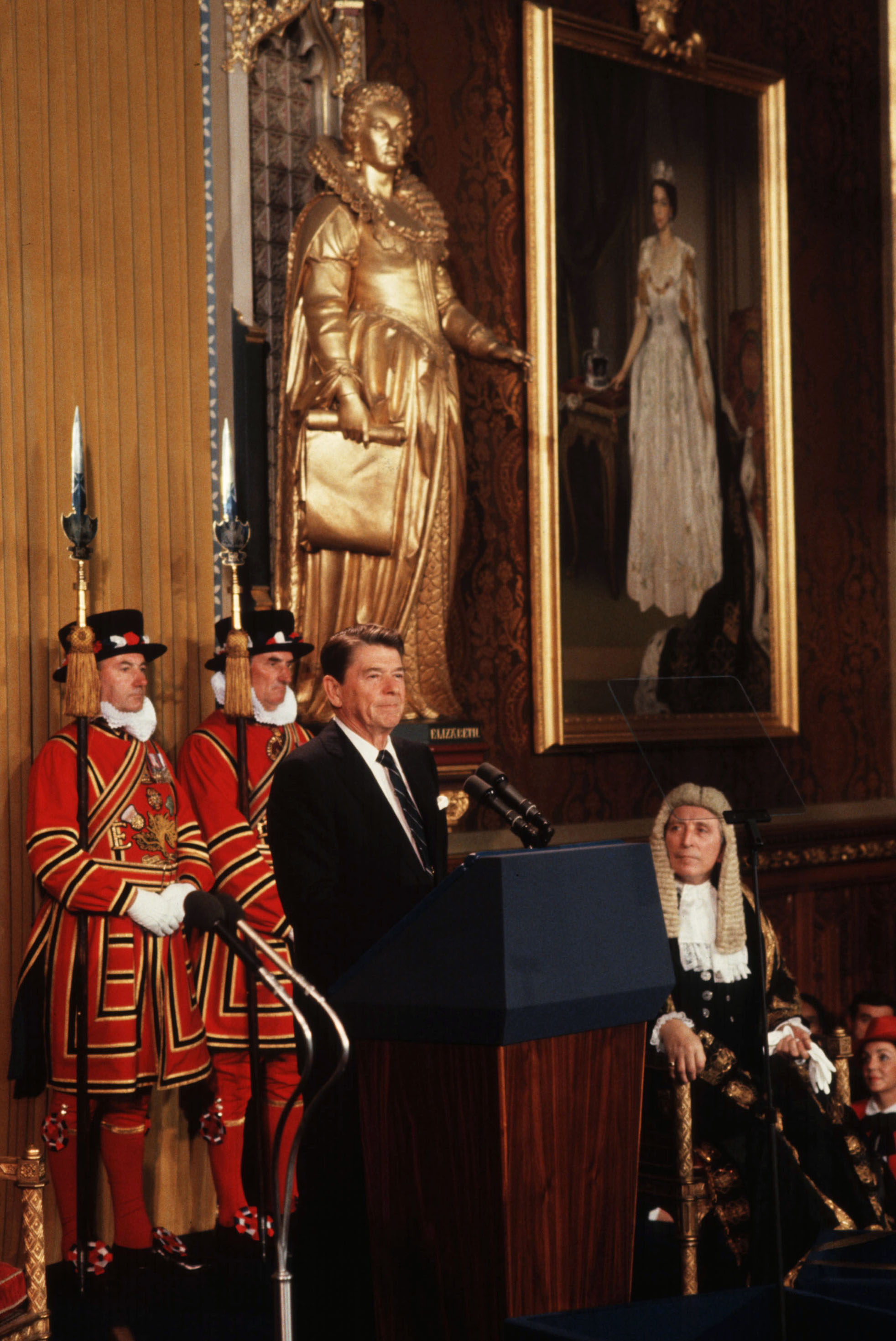 Ronald Reagan Addresses House Of Lords
