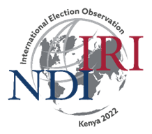NDI IRI International Election Observation Kenya 2022 Logo
